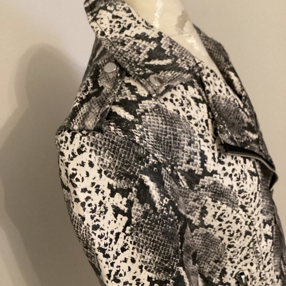 NWT Philosophy Python Snake Print Vegan Faux Leat… - image 5